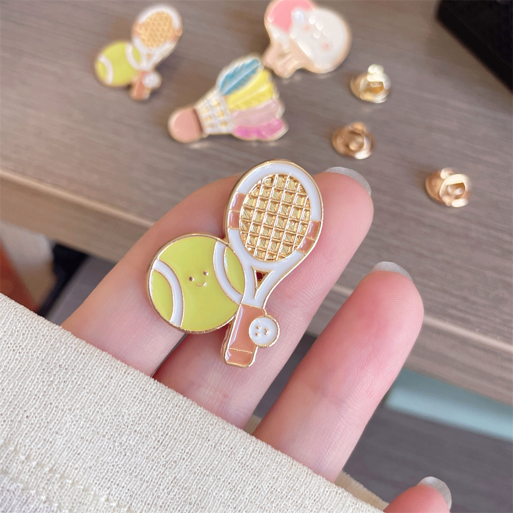 Badminton Hall - Zinc Alloy Brooches Stylish Badminton Brooch