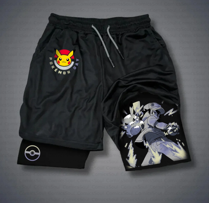 Badminton Tv - Official Pokémon Anime Collaboration Sports Shorts