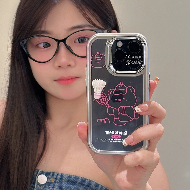 Badminton Korea - Korea Cute 3D Badminton Bear Case