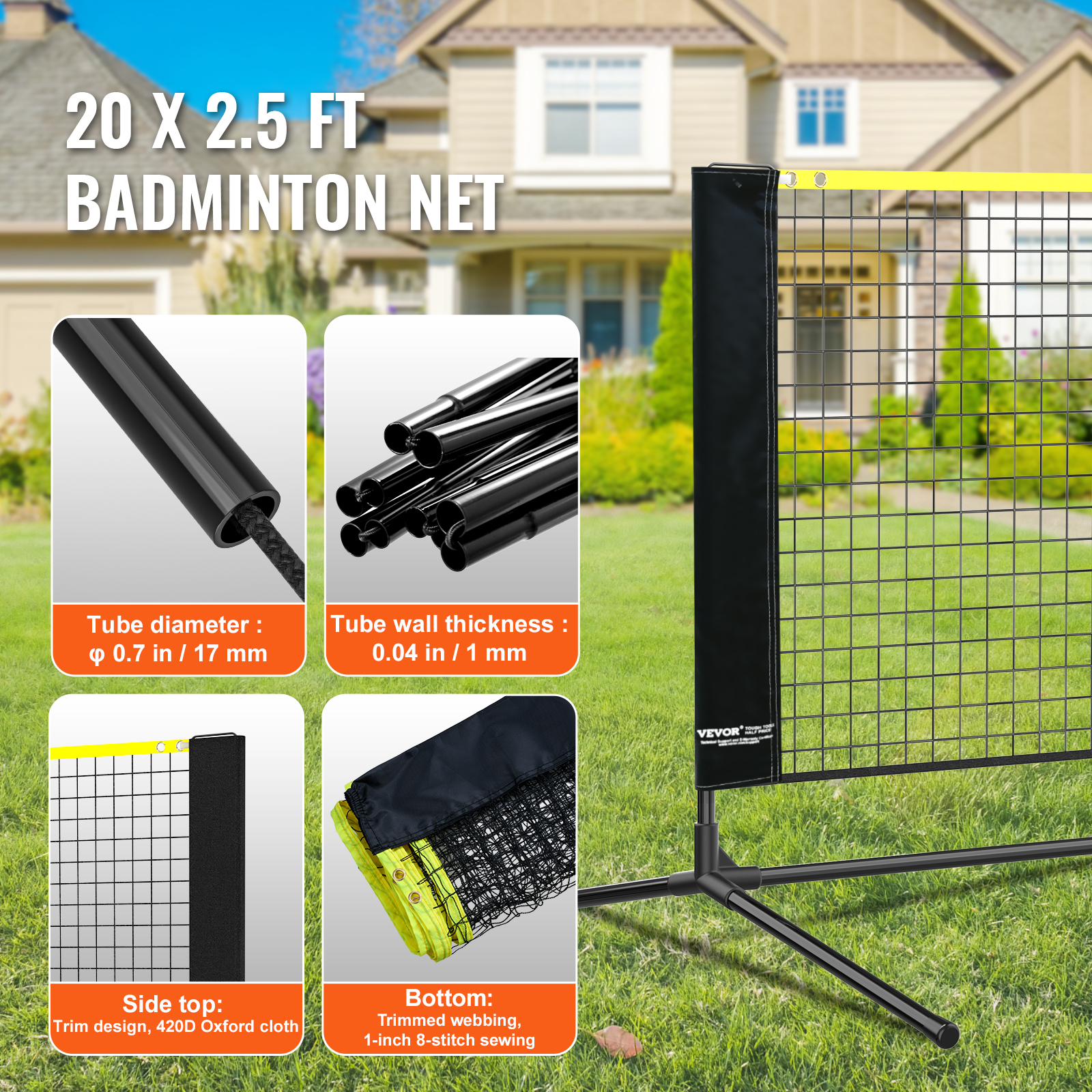 SucceBuy 20FT Badminton Net He - Badminton Netting review and price
