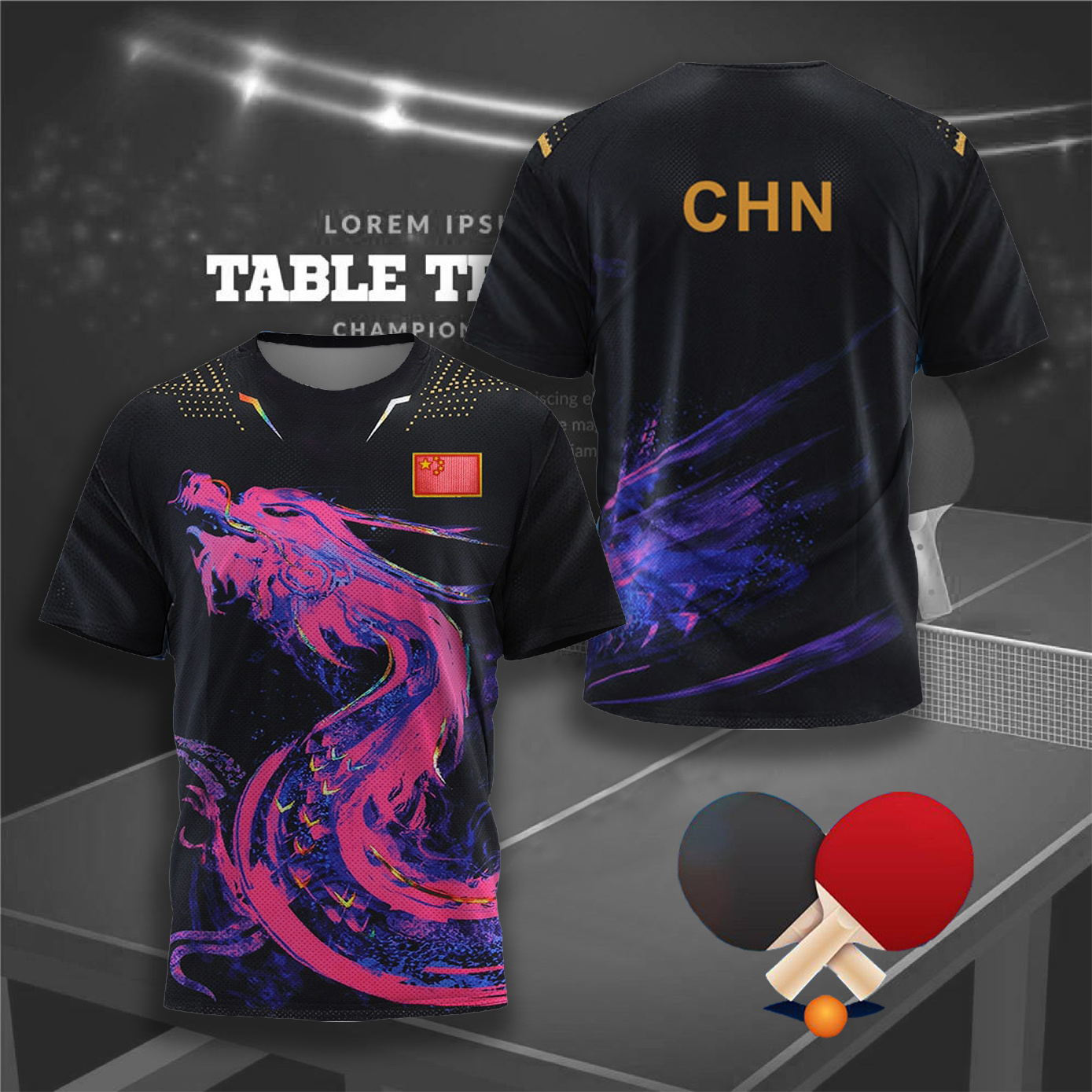 CHINA Dragon Table Tennis Grap - Badminton Outfit review and price